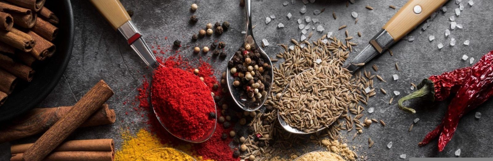 Ground Indian spice powders